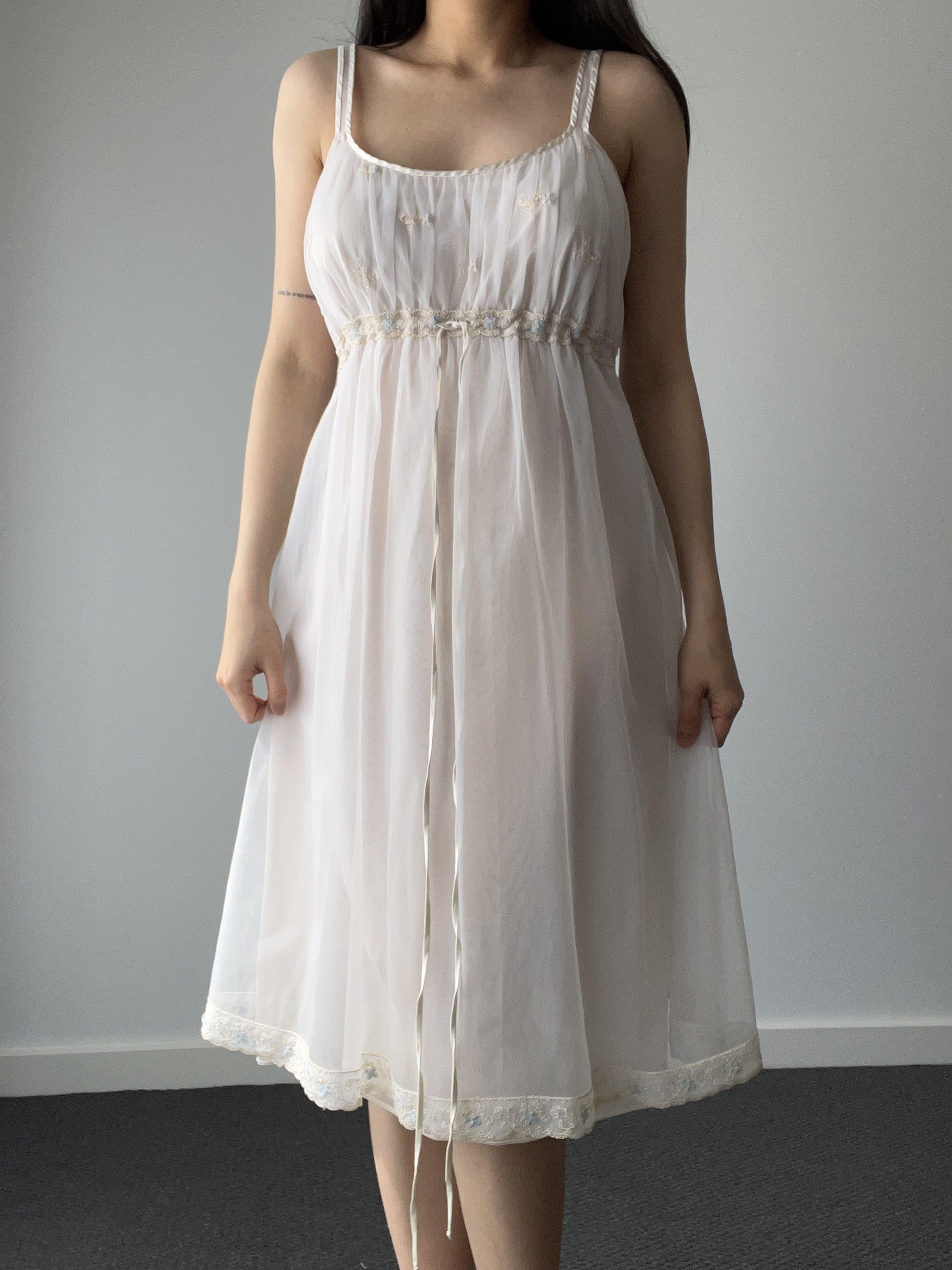 Slip dress, black jacquard — front