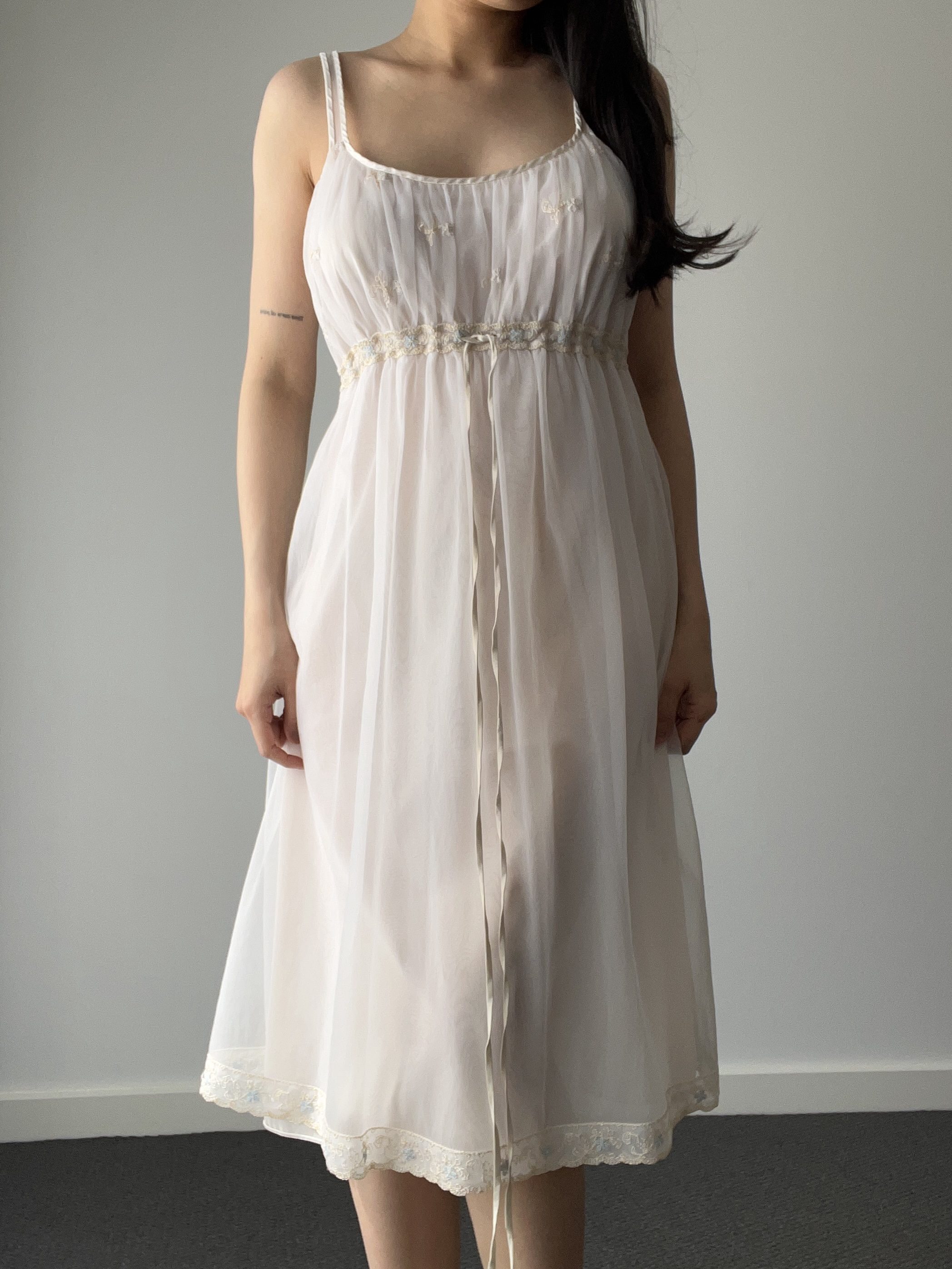 Slip dress, black jacquard — detail