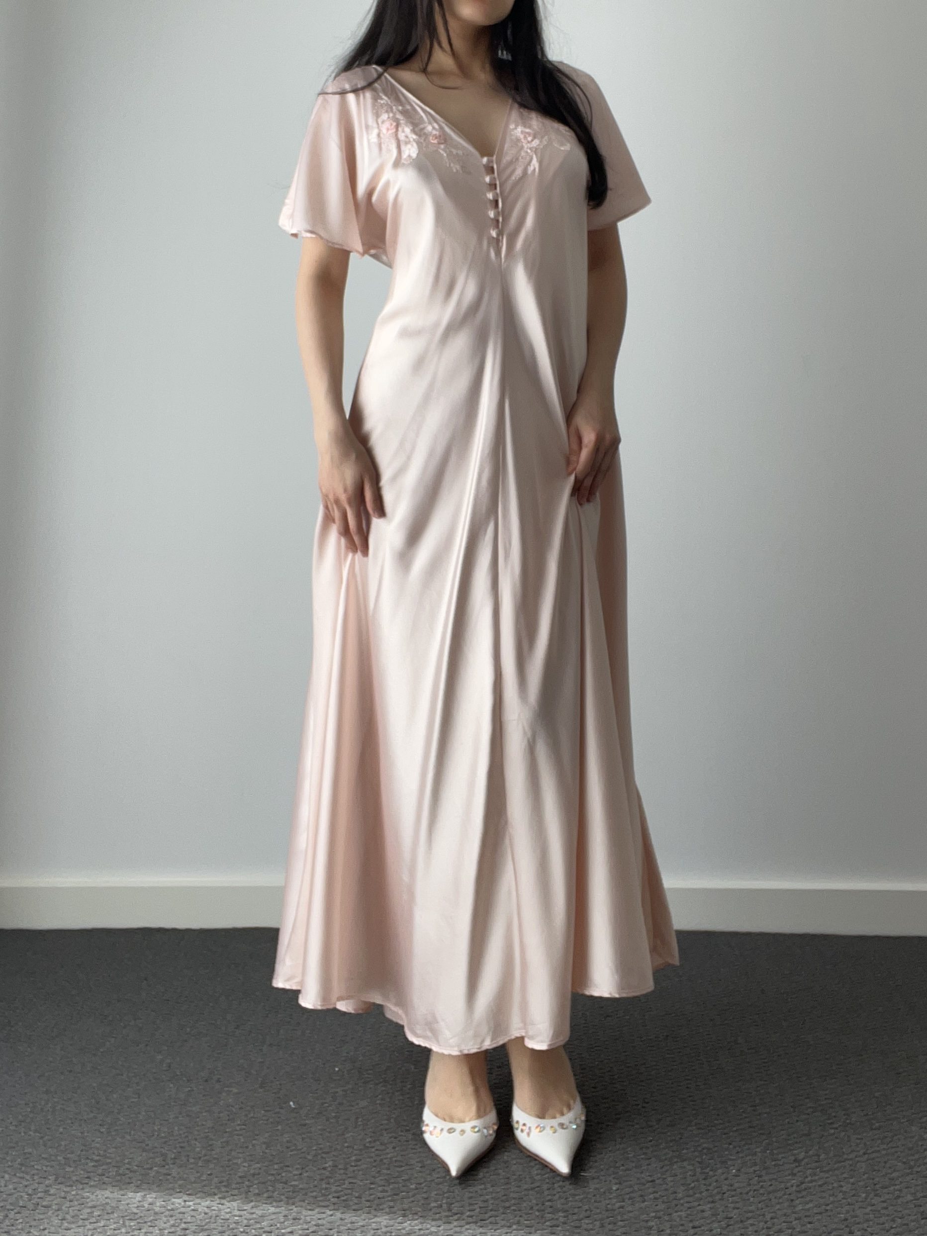 Slip, blush and ivory lace — detail