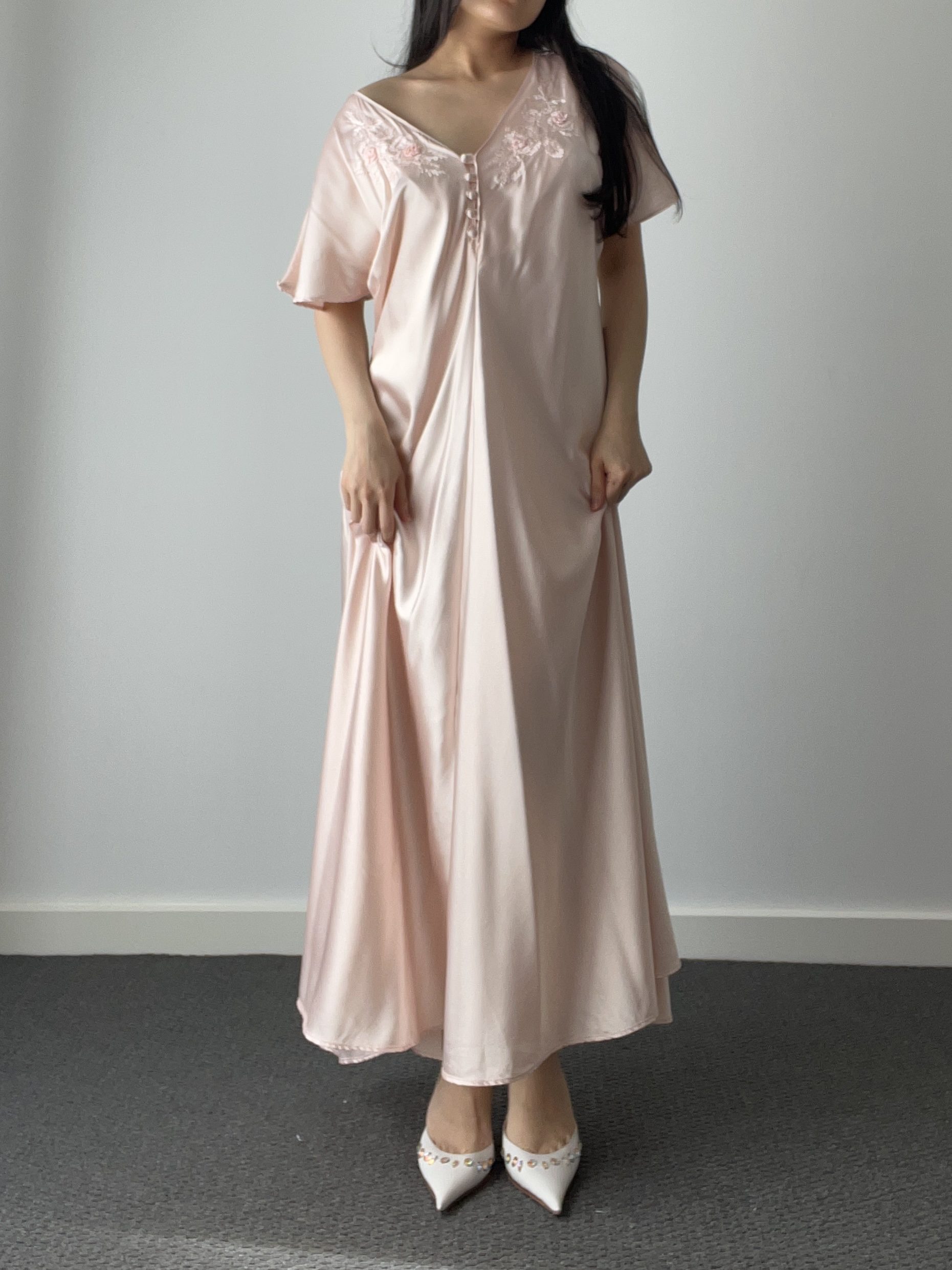 Slip, blush and ivory lace — detail