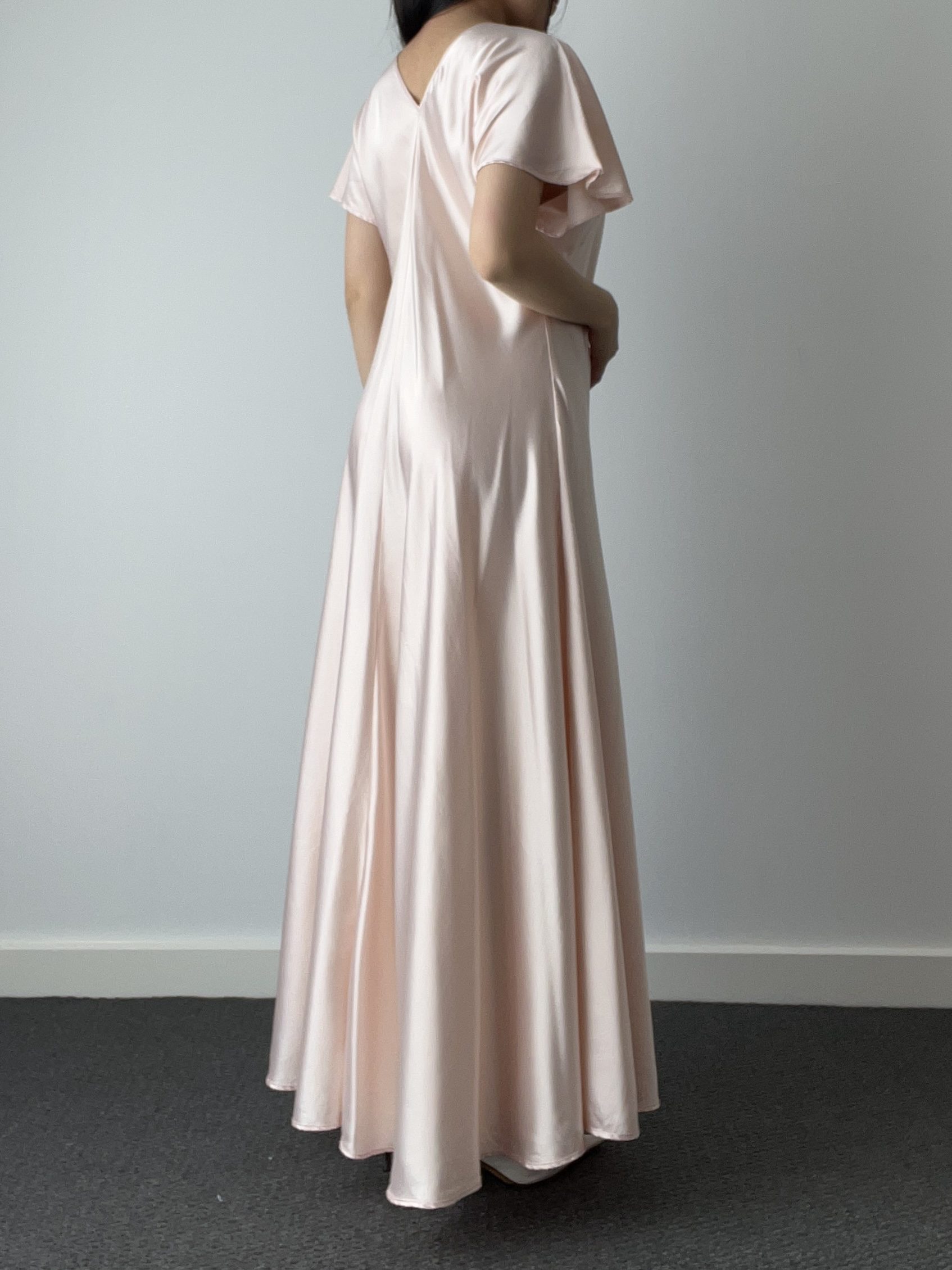 Slip, blush and ivory lace — detail